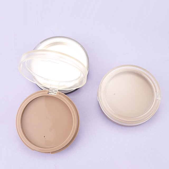 Empty round compact powder packaging case