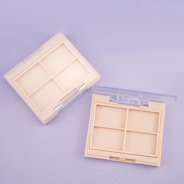 Wholesale private label eyeshadow palette 4 wells