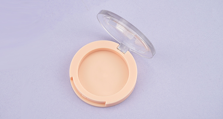 Round empty compact powder case