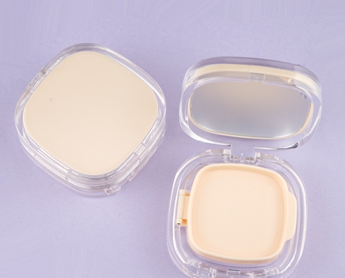 Clear air cushion compact powder case