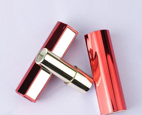 Pop-up lipstick tube with mirror