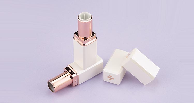 Pearl white lipstick tube