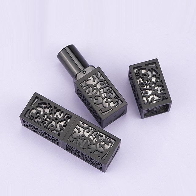 Black hollow lipstick tubes