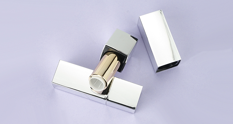 Plastic magnetic square lipstick tube