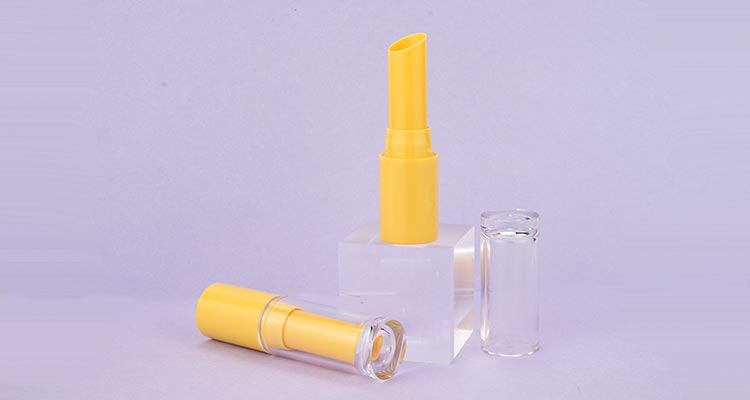 Yellow lipstick tube