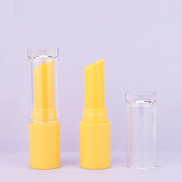 Yellow lipstick tube