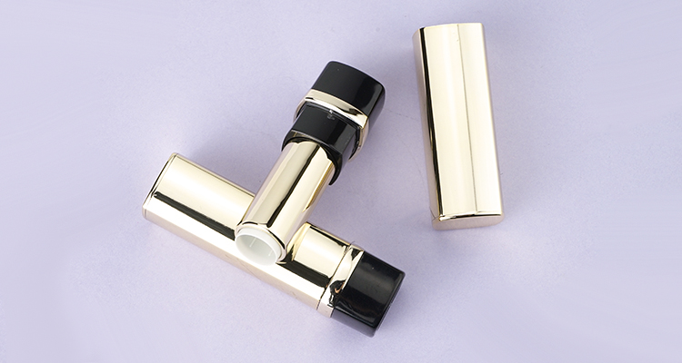 Plastic gold lipstick tube