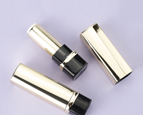 Plastic gold lipstick tube