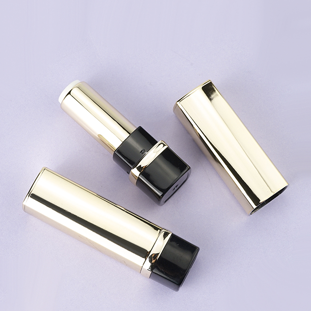 Plastic gold lipstick tube