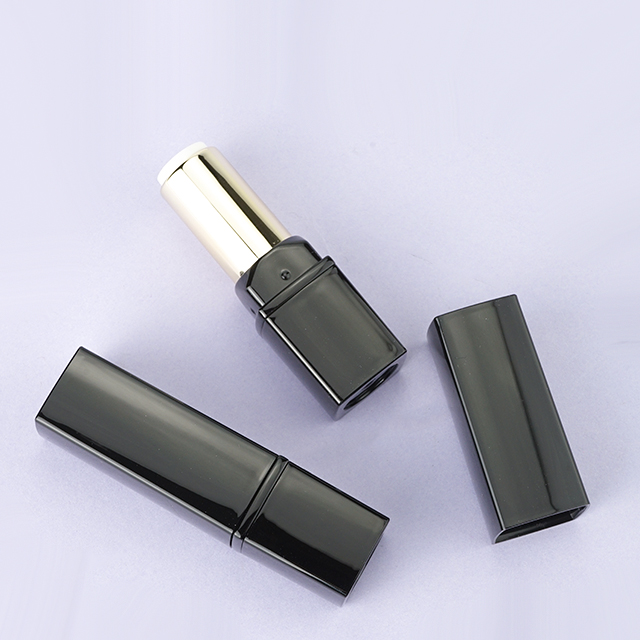 Square black lipstick tube