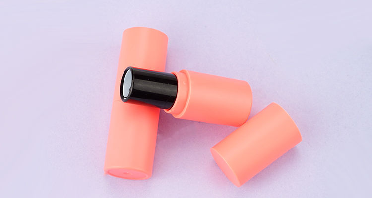 Colorful round lipstick tube