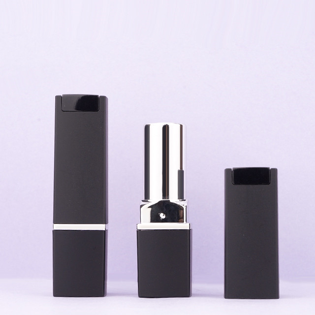 Black square lipstick tube