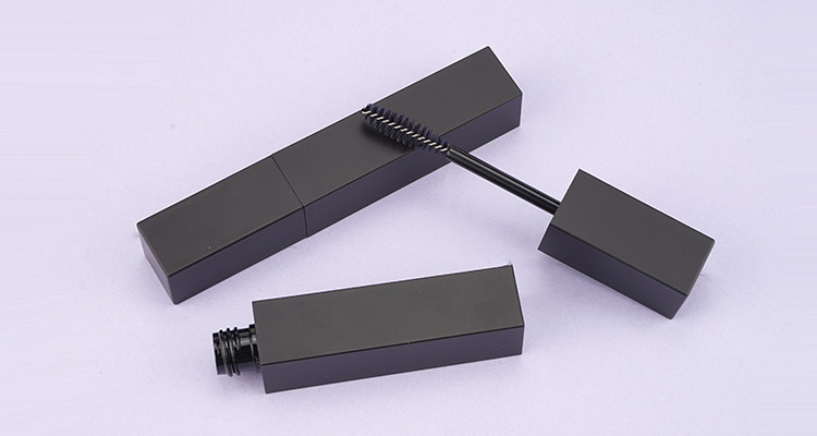 Square shape black mascara tube