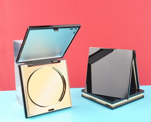 Luxury square compact powder case