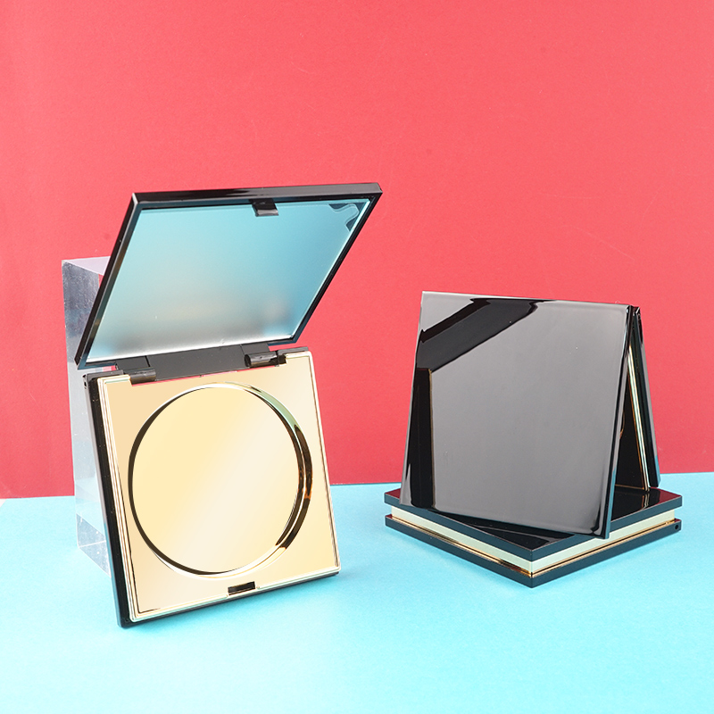 Luxury square compact powder case