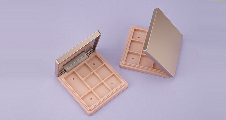 Square shape eyeshadow case 8 colors with mirror