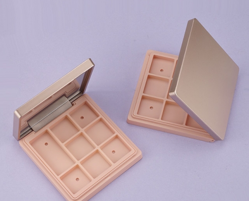 Square shape eyeshadow case 8 colors with mirror