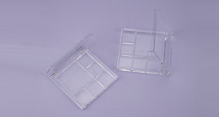 Square transparent eyeshadow case 6 colors