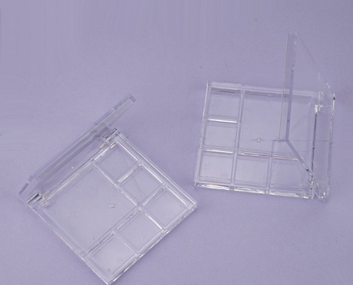 Square transparent eyeshadow case 6 colors