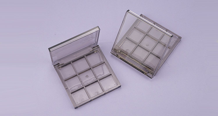 Gray clear eyeshadow case 9 colors