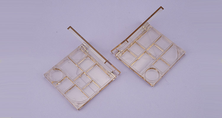 Square clear eyeshadow case 9 colors