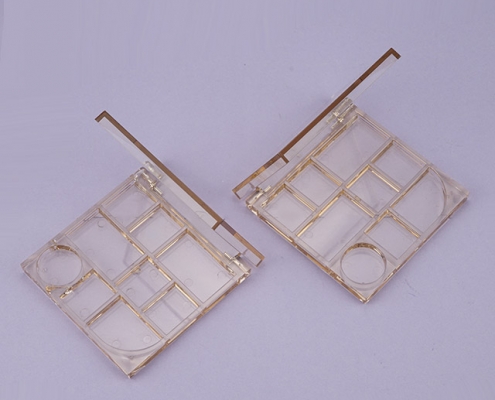 Square clear eyeshadow case 9 colors