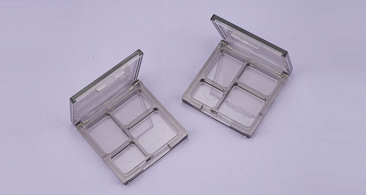 Gray clear eyeshadow case 4 colors