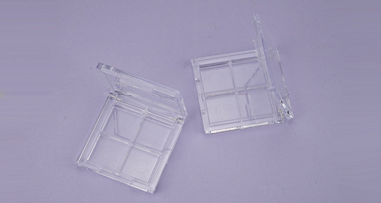 Square clear eyeshadow case 4 colors