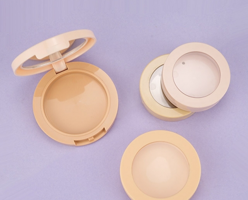 Round compact powder case (big, middle, small size)