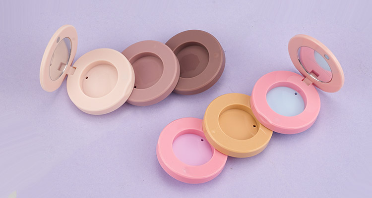 3 layers magnetic compact powder case with mirror