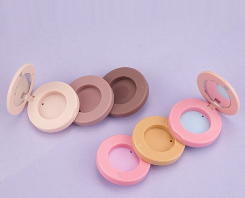 3 layers magnetic compact powder case with mirror