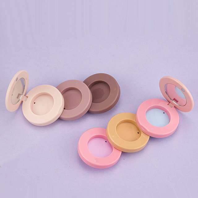 3 layers magnetic compact powder case with mirror