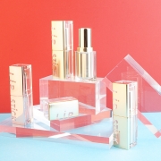 Luxury gold square lipstick tube