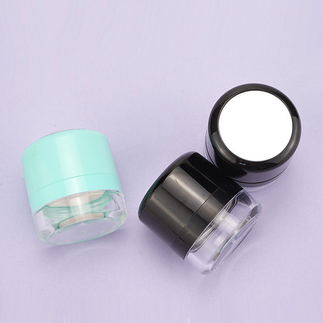 Hot sale loose powder case with puff and mirror