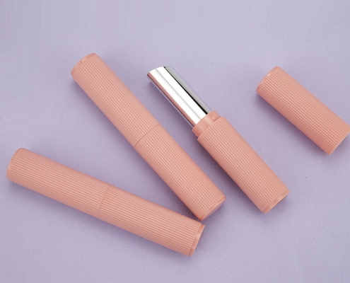 Slim pink lip balm tube