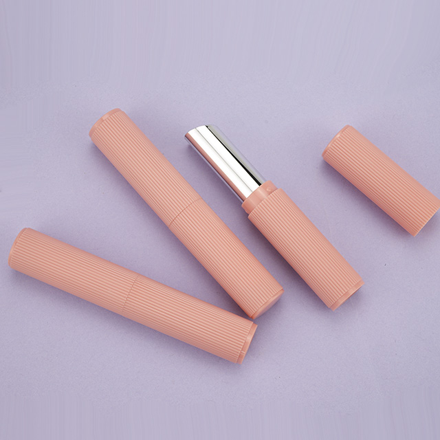 Slim pink lip balm tube