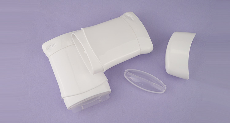 White deodorant stick containers