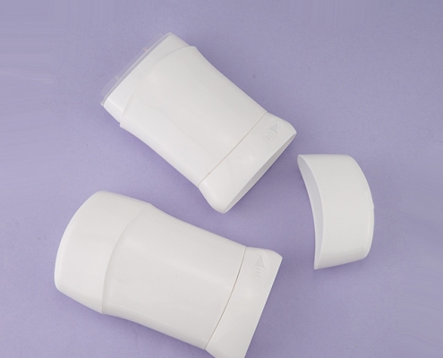 White deodorant stick containers