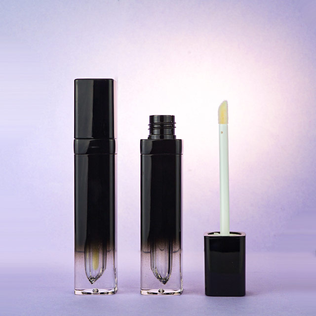 5ml black square lipgloss tube