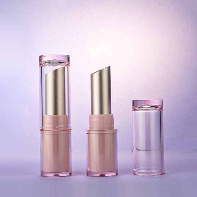 Pink round lipstick tube