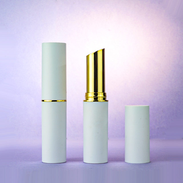 White gold lipstick tube