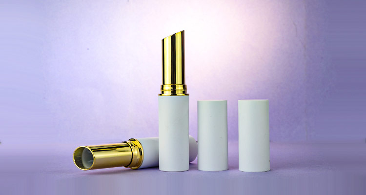 White gold lipstick tube