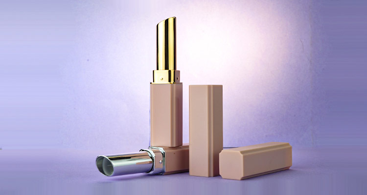 Slim square lipstick tube