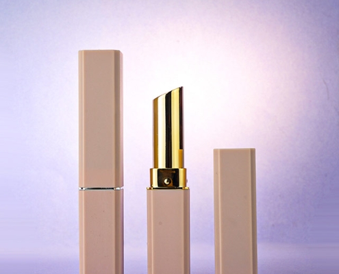 Slim square lipstick tube