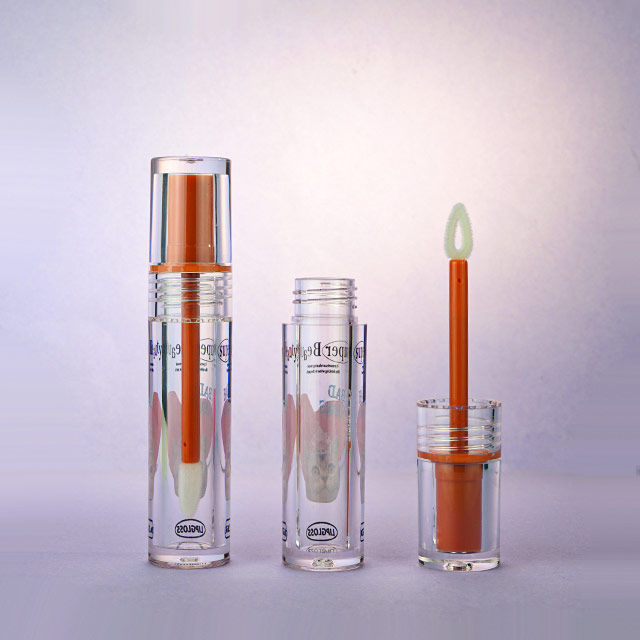 4ml transparent lip gloss tubes with brush