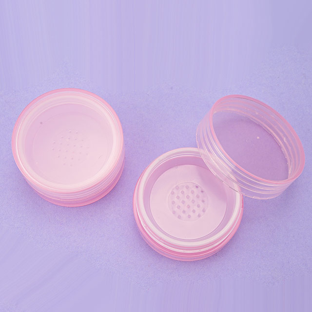 Pink Loose Powder Container