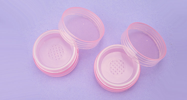 Pink Loose Powder Container