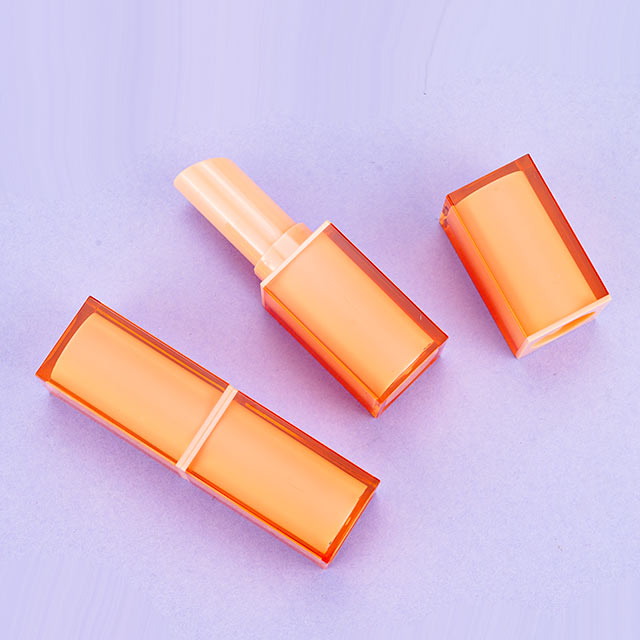 Transparent Orange Lipstick Tube