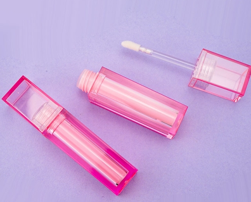 Pink Square Lip Gloss Tube