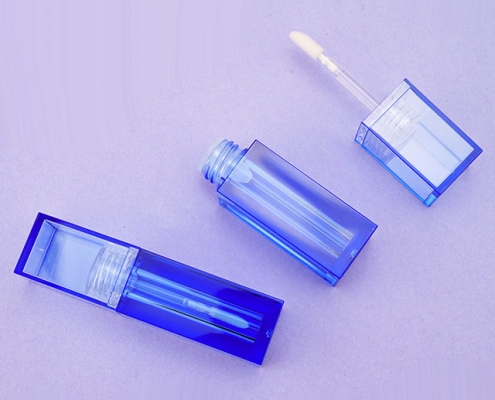 Luxury Cobalt Blue Square Lip Gloss Tube